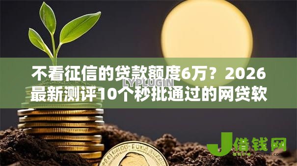 不看征信的贷款额度6万？2026最新测评10个秒批通过的网贷软件