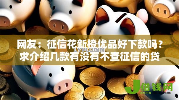 网友：征信花新橙优品好下款吗？求介绍几款有没有不查征信的贷款平台