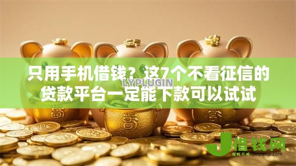 只用手机借钱?这7个不看征信的贷款平台一定能下款可以试试 只用手机借钱?这7个不看征信的贷款平台一定能下款可以试试