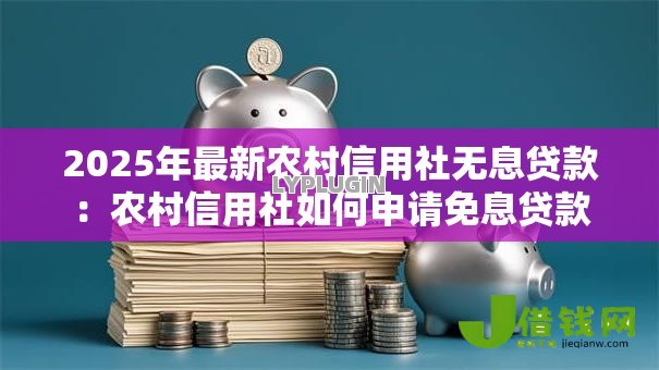 2025年最新农村信用社无息贷款：农村信用社如何申请免息贷款