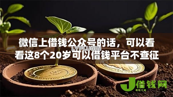 微信上借钱公众号的话，可以看看这8个20岁可以借钱平台不查征信的app