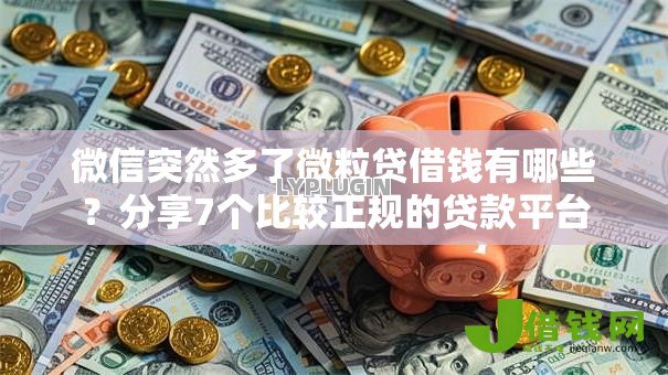 微信突然多了微粒贷借钱有哪些?分享7个比较正规的贷款平台 微信突然多了微粒贷借钱有哪些?分享7个比较正规的贷款平台