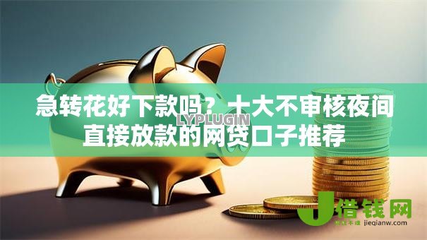 急转花好下款吗？十大不审核夜间直接放款的网贷口子推荐