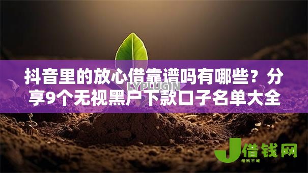 抖音里的放心借靠谱吗有哪些？分享9个无视黑户下款口子名单大全