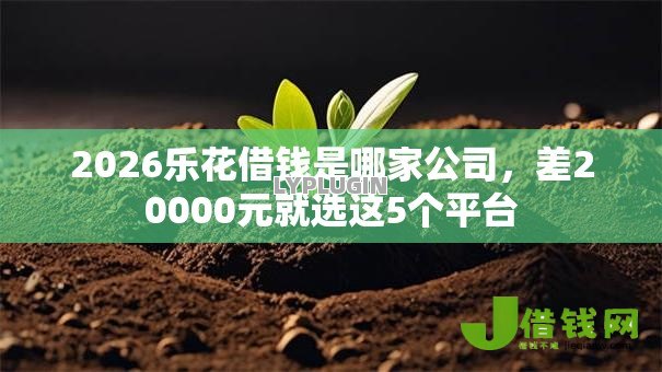 2026乐花借钱是哪家公司,差20000元就选这5个平台 2026乐花借钱是哪家公司,差20000元就选这5个平台