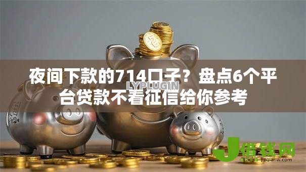 夜间下款的714口子？盘点6个平台贷款不看征信给你参考
