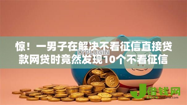 惊！一男子在解决不看征信直接贷款网贷时竟然发现10个不看征信的借钱平台，事后分享了出来