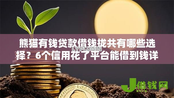 熊猫有钱贷款借钱拢共有哪些选择?6个信用花了平台能借到钱详解 熊猫有钱贷款借钱拢共有哪些选择?6个信用花了平台能借到钱详解