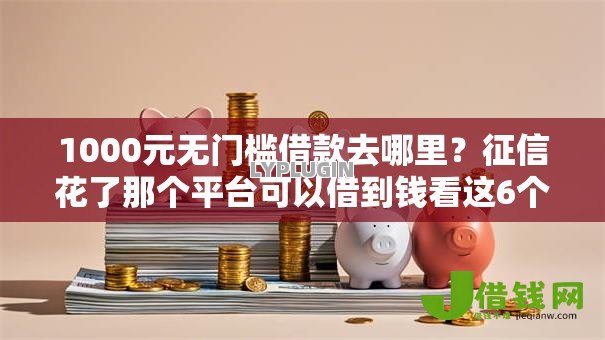 1000元无门槛借款去哪里？征信花了那个平台可以借到钱看这6个平台