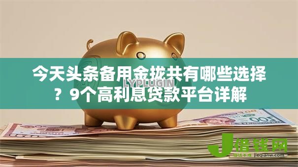 今天头条备用金拢共有哪些选择?9个高利息贷款平台详解 今天头条备用金拢共有哪些选择?9个高利息贷款平台详解