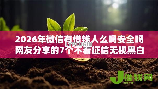 2026年微信有借钱人么吗安全吗网友分享的7个不看征信无视黑白百分百下款网贷口子我觉得不错！
