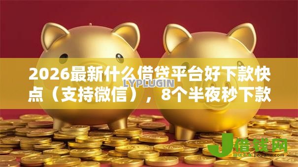 2026最新什么借贷平台好下款快点（支持微信），8个半夜秒下款的高炮口子无私分享