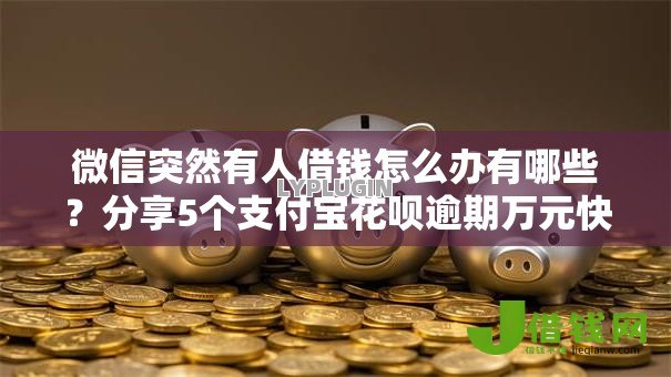 微信突然有人借钱怎么办有哪些?分享5个支付宝花呗逾期万元快速贷款口子 微信突然有人借钱怎么办有哪些?分享5个支付宝花呗逾期万元快速贷款口子
