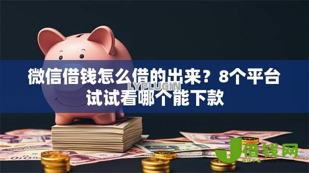 微信借钱怎么借的出来？8个平台试试看哪个能下款
