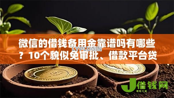 微信的借钱备用金靠谱吗有哪些？10个貌似免审批、借款平台贷款好通过合集