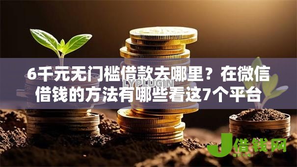 6千元无门槛借款去哪里？在微信借钱的方法有哪些看这7个平台