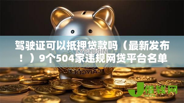 驾驶证可以抵押贷款吗（最新发布！）9个504家违规网贷平台名单