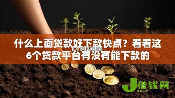 什么上面贷款好下款快点?看看这6个贷款平台有没有能下款的 什么上面贷款好下款快点?看看这6个贷款平台有没有能下款的