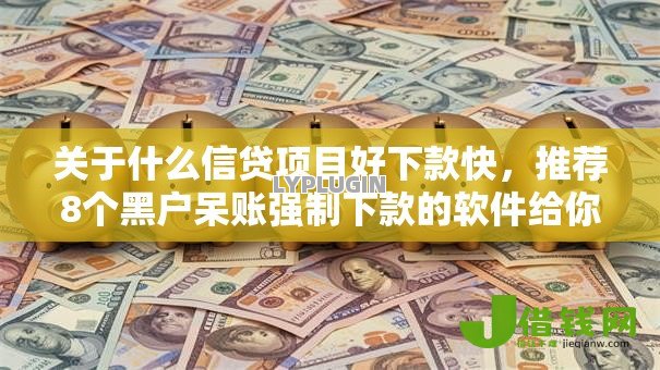关于什么信贷项目好下款快，推荐8个黑户呆账强制下款的软件给你