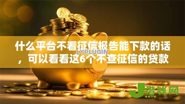 什么平台不看征信报告能下款的话,可以看看这6个不查征信的贷款平台 什么平台不看征信报告能下款的话,可以看看这6个不查征信的贷款平台