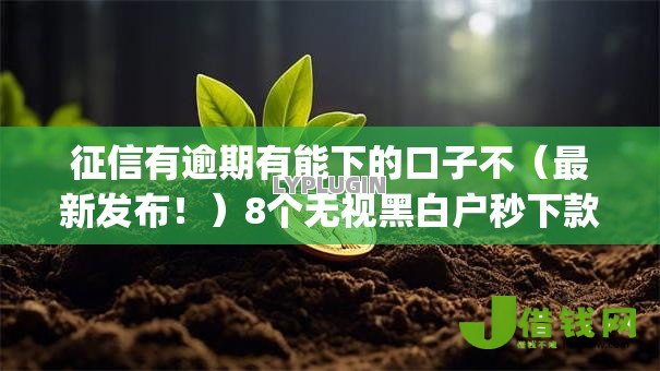 征信有逾期有能下的口子不(最新发布!)8个无视黑白户秒下款口子app 征信有逾期有能下的口子不(最新发布!)8个无视黑白户秒下款口子app