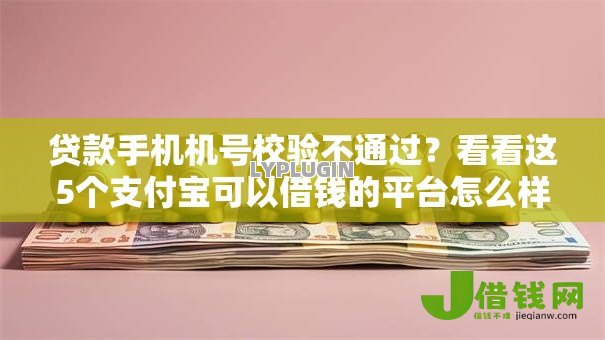 贷款手机机号校验不通过？看看这5个支付宝可以借钱的平台怎么样