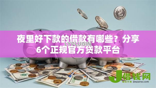 夜里好下款的借款有哪些?分享6个正规官方贷款平台 夜里好下款的借款有哪些?分享6个正规官方贷款平台