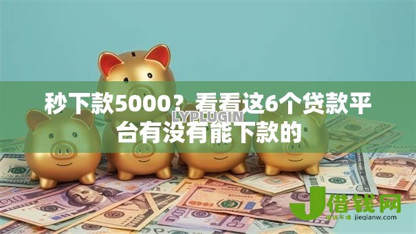秒下款5000？看看这6个贷款平台有没有能下款的