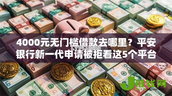 4000元无门槛借款去哪里？平安银行新一代申请被拒看这5个平台