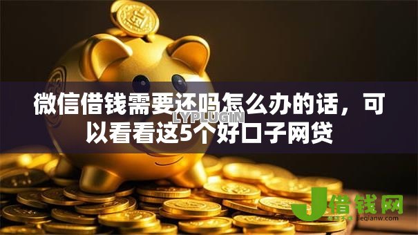 微信借钱需要还吗怎么办的话，可以看看这5个好口子网贷
