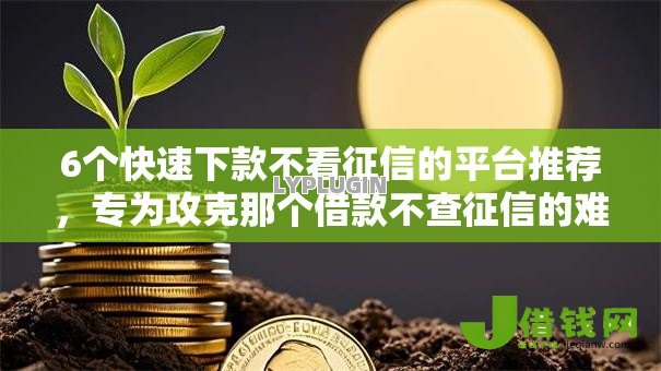 6个快速下款不看征信的平台推荐,专为攻克那个借款不查征信的难题 6个快速下款不看征信的平台推荐,专为攻克那个借款不查征信的难题