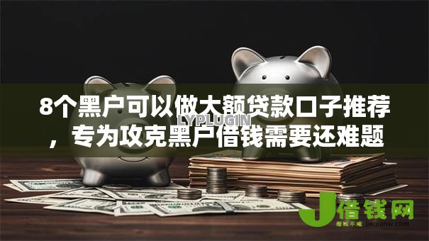 8个黑户可以做大额贷款口子推荐，专为攻克黑户借钱需要还难题