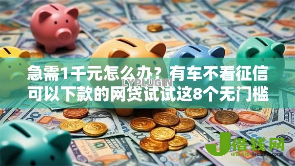 急需1千元怎么办？有车不看征信可以下款的网贷试试这8个无门槛平台