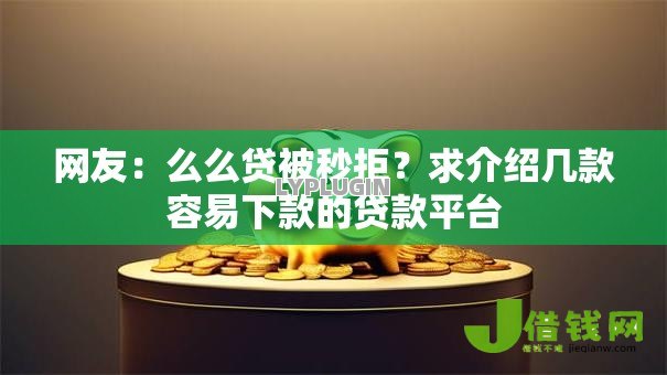 网友：么么贷被秒拒？求介绍几款容易下款的贷款平台