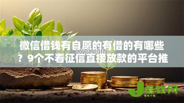 微信借钱有自愿的有借的有哪些?9个不看征信直接放款的平台推荐给你 微信借钱有自愿的有借的有哪些?9个不看征信直接放款的平台推荐给你