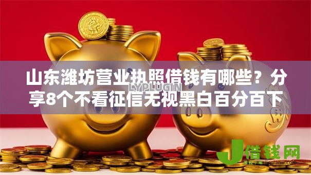 山东潍坊营业执照借钱有哪些？分享8个不看征信无视黑白百分百下款网贷软件