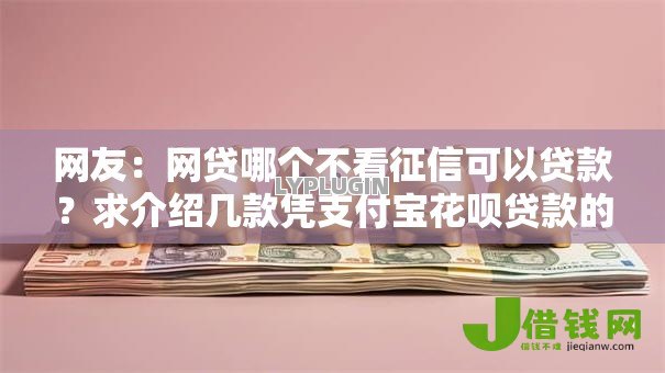 网友:网贷哪个不看征信可以贷款?求介绍几款凭支付宝花呗贷款的软件 网友:网贷哪个不看征信可以贷款?求介绍几款凭支付宝花呗贷款的软件