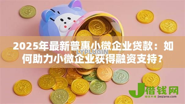 2025年最新普惠小微企业贷款：如何助力小微企业获得融资支持？