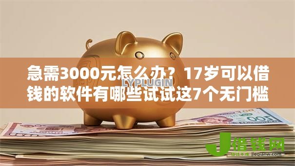 急需3000元怎么办?17岁可以借钱的软件有哪些试试这7个无门槛平台 急需3000元怎么办?17岁可以借钱的软件有哪些试试这7个无门槛平台
