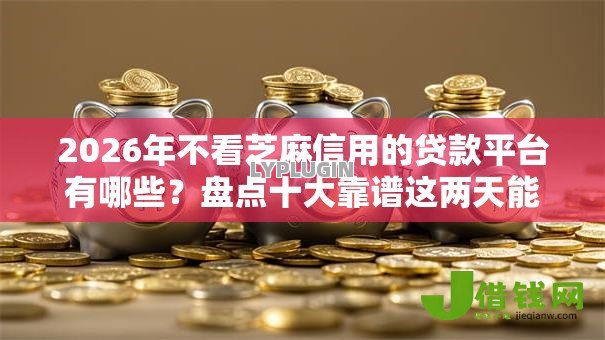 2026年不看芝麻信用的贷款平台有哪些?盘点十大靠谱这两天能下款的软件 2026年不看芝麻信用的贷款平台有哪些?盘点十大靠谱这两天能下款的软件