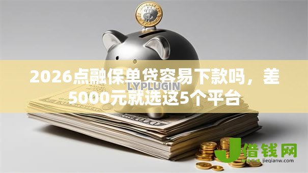 2026点融保单贷容易下款吗,差5000元就选这5个平台 2026点融保单贷容易下款吗,差5000元就选这5个平台