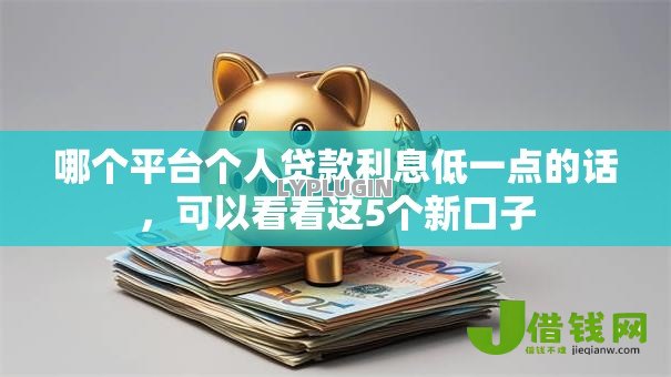 哪个平台个人贷款利息低一点的话，可以看看这5个新口子