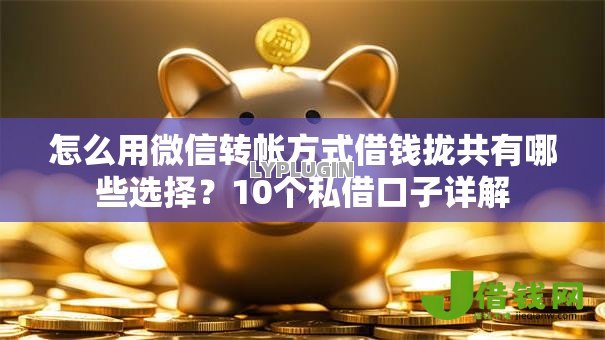 怎么用微信转帐方式借钱拢共有哪些选择?10个私借口子详解 怎么用微信转帐方式借钱拢共有哪些选择?10个私借口子详解