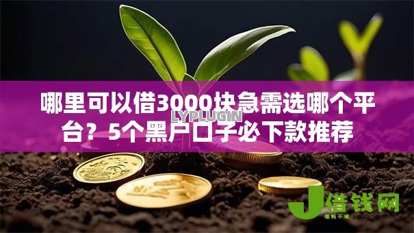 哪里可以借3000块急需选哪个平台?5个黑户口子必下款推荐 哪里可以借3000块急需选哪个平台?5个黑户口子必下款推荐