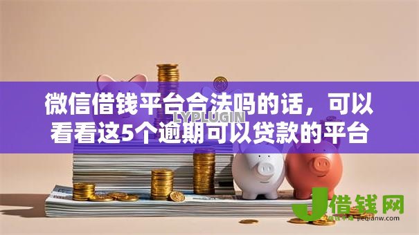 微信借钱平台合法吗的话，可以看看这5个逾期可以贷款的平台