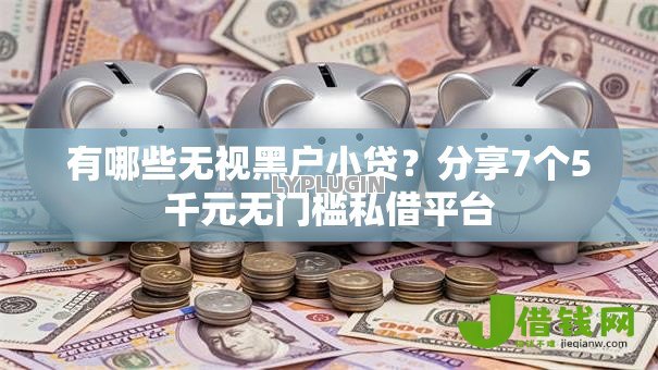 有哪些无视黑户小贷？分享7个5千元无门槛私借平台