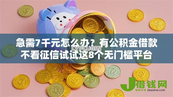 急需7千元怎么办?有公积金借款不看征信试试这8个无门槛平台 急需7千元怎么办?有公积金借款不看征信试试这8个无门槛平台
