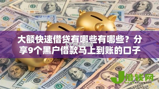 大额快速借贷有哪些有哪些?分享9个黑户借款马上到账的口子 大额快速借贷有哪些有哪些?分享9个黑户借款马上到账的口子