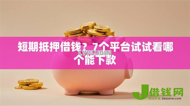 短期抵押借钱?7个平台试试看哪个能下款 短期抵押借钱?7个平台试试看哪个能下款