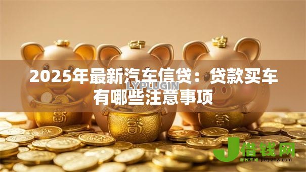 2025年最新汽车信贷：贷款买车有哪些注意事项